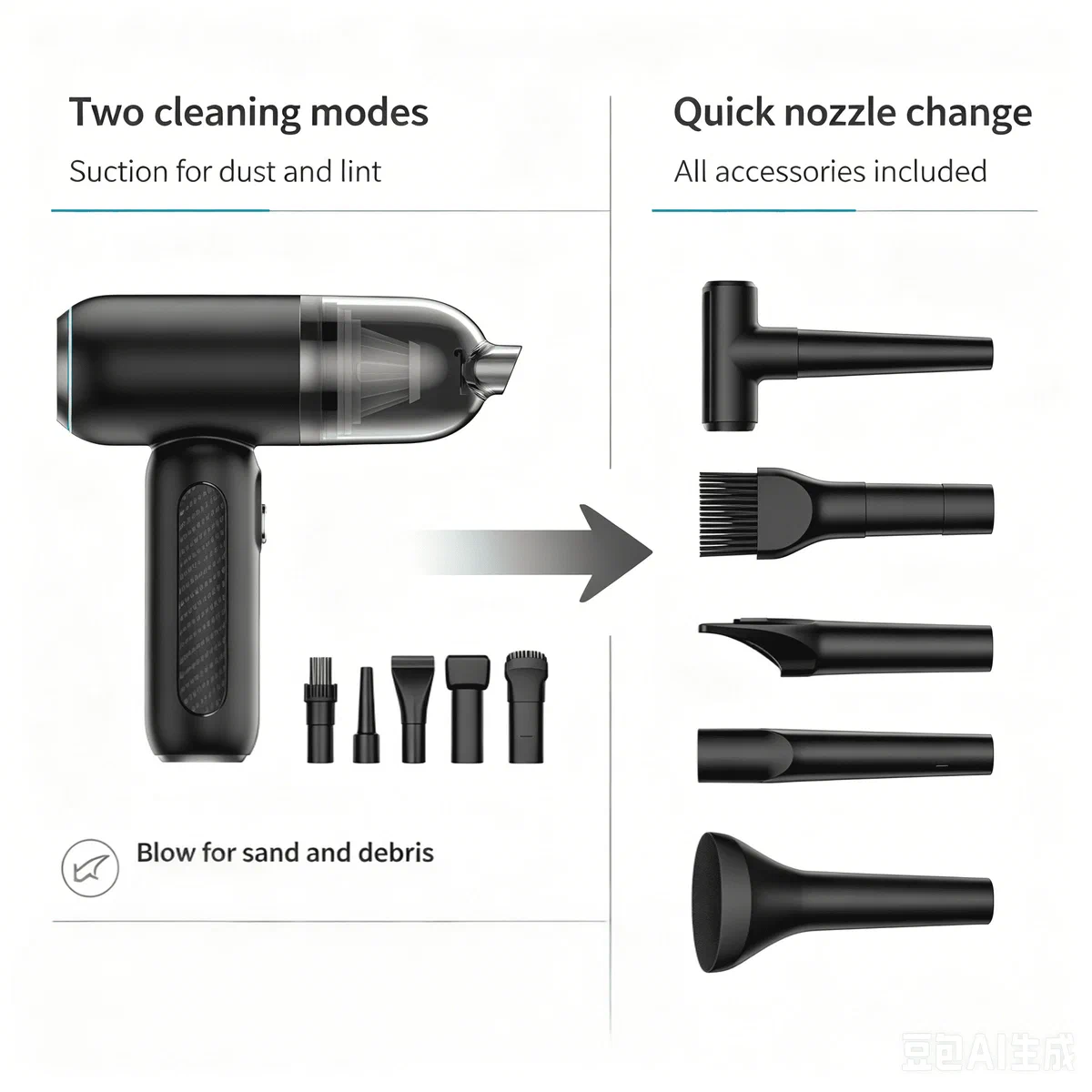 2-in-1 Cordless Handheld Vacuum & Blower — detail image 4