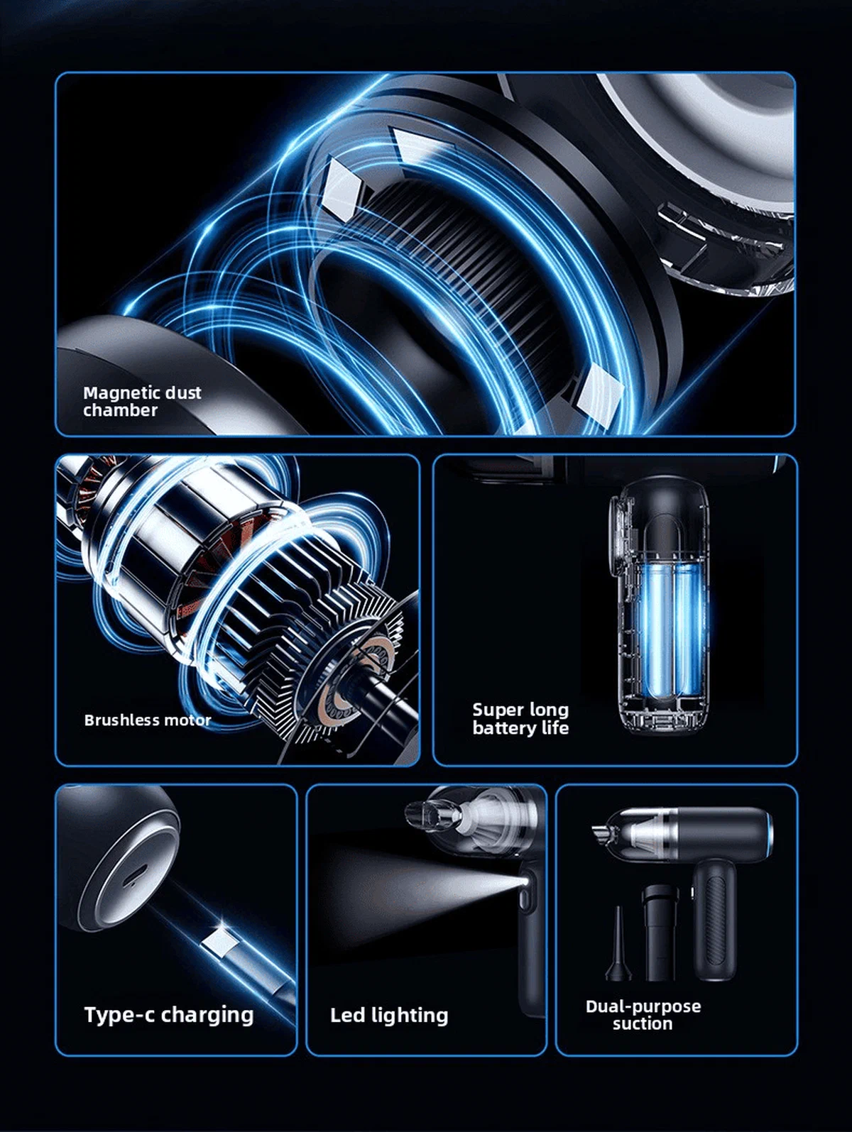 2-in-1 Cordless Handheld Vacuum & Blower — detail image 8