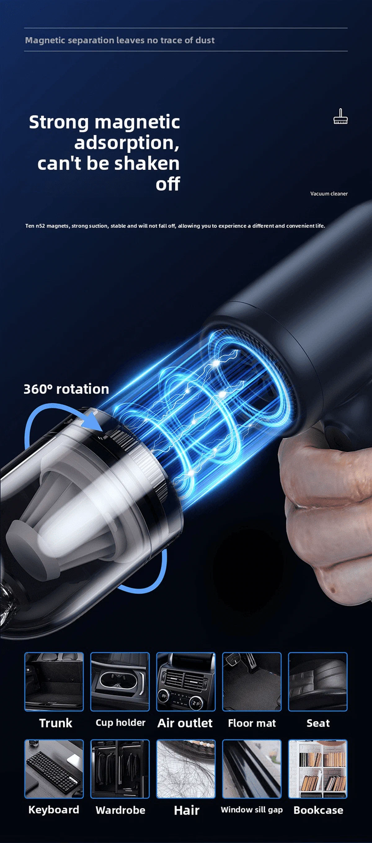 2-in-1 Cordless Handheld Vacuum & Blower — detail image 7