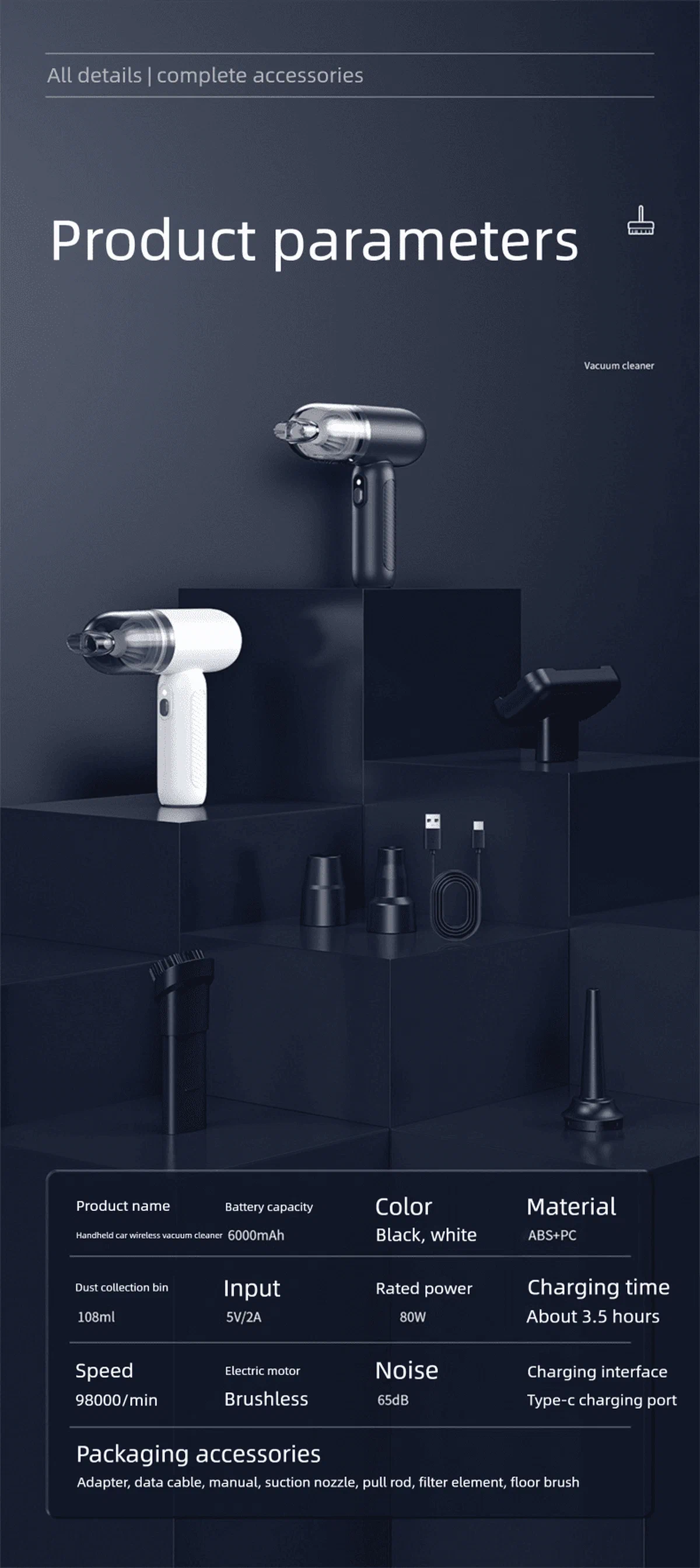 2-in-1 Cordless Handheld Vacuum & Blower — detail image 3