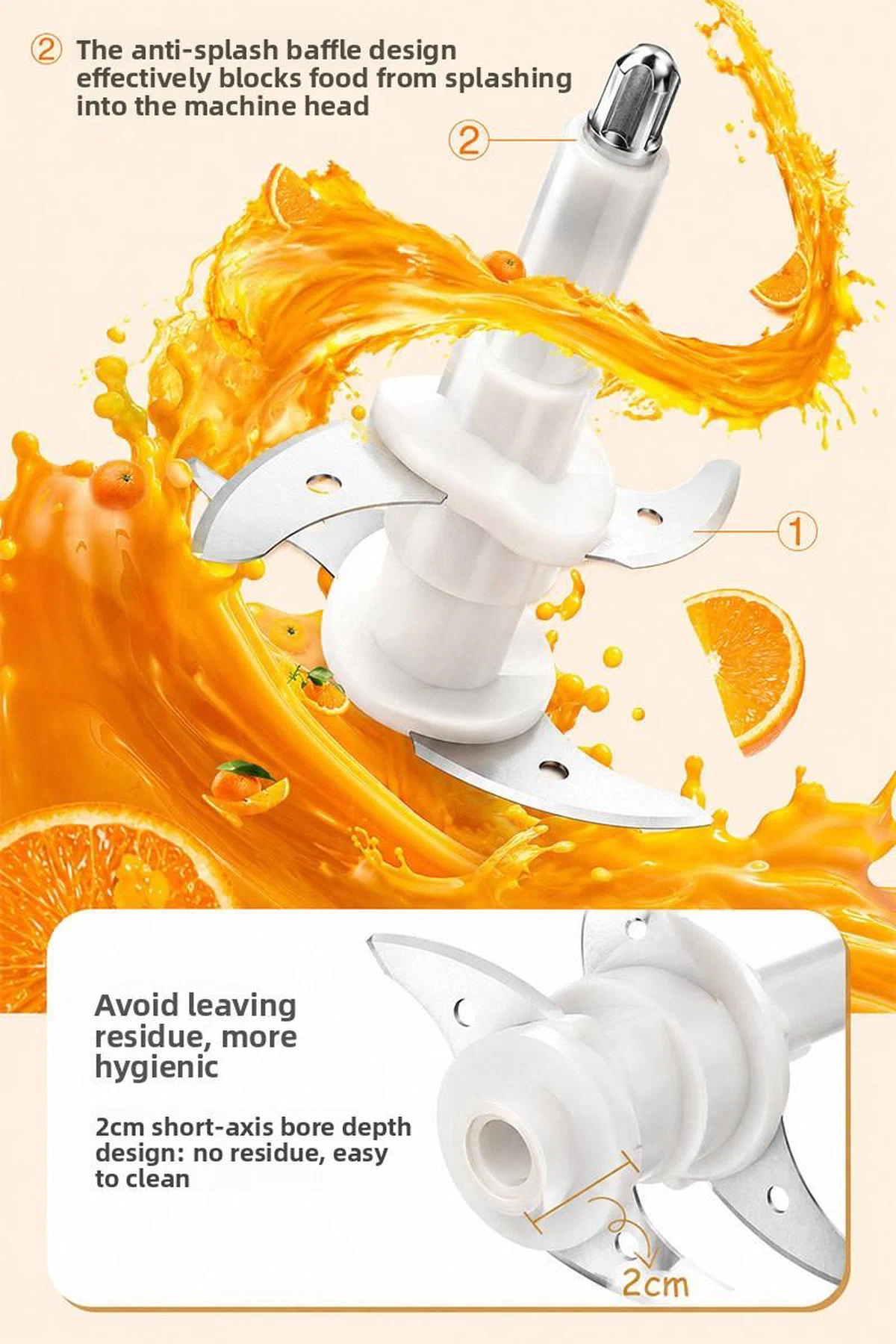 0.8L Multifunctional Baby Food Maker & Meat Grinder — detail image 11