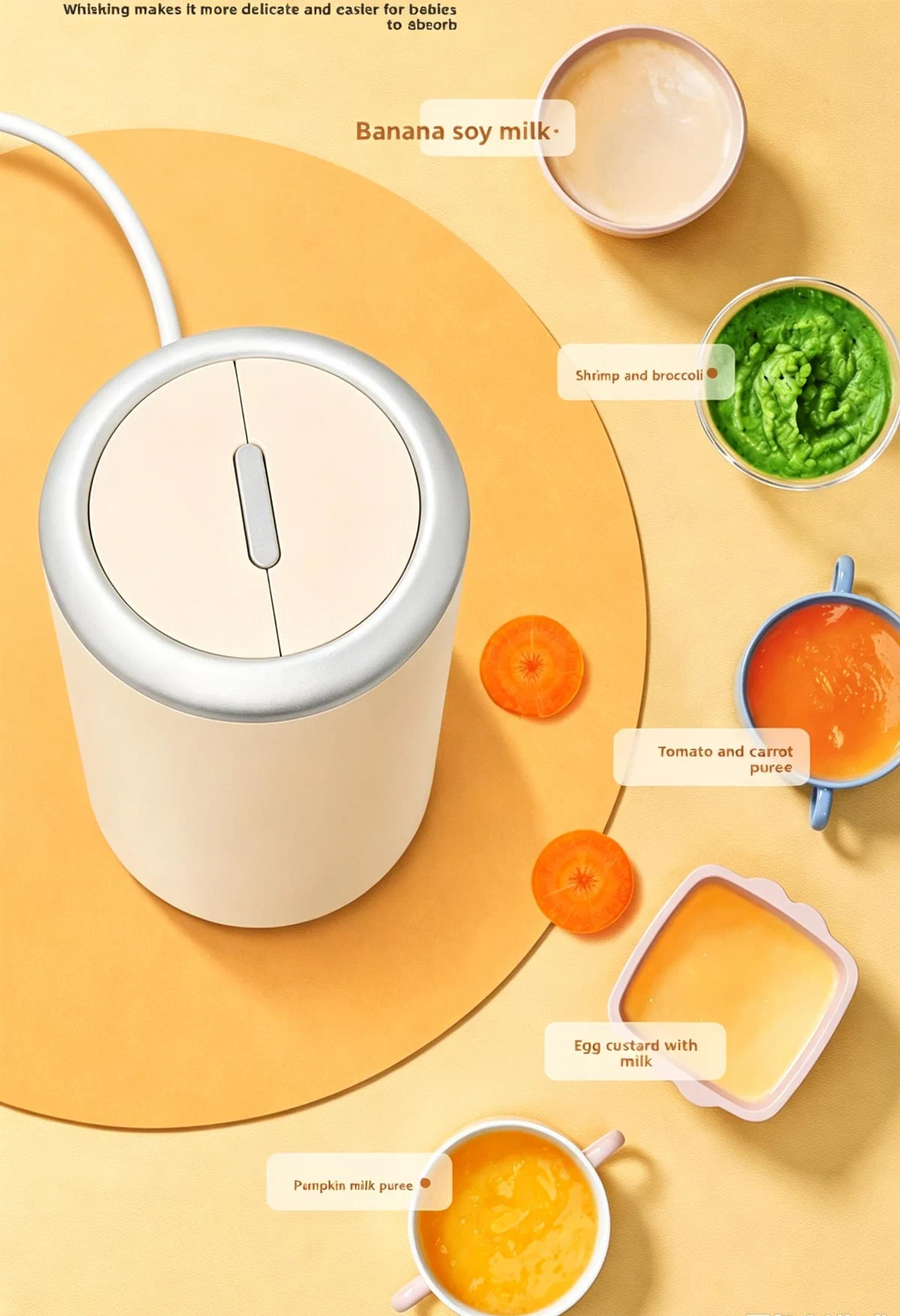 0.8L Multifunctional Baby Food Maker & Meat Grinder — detail image 4