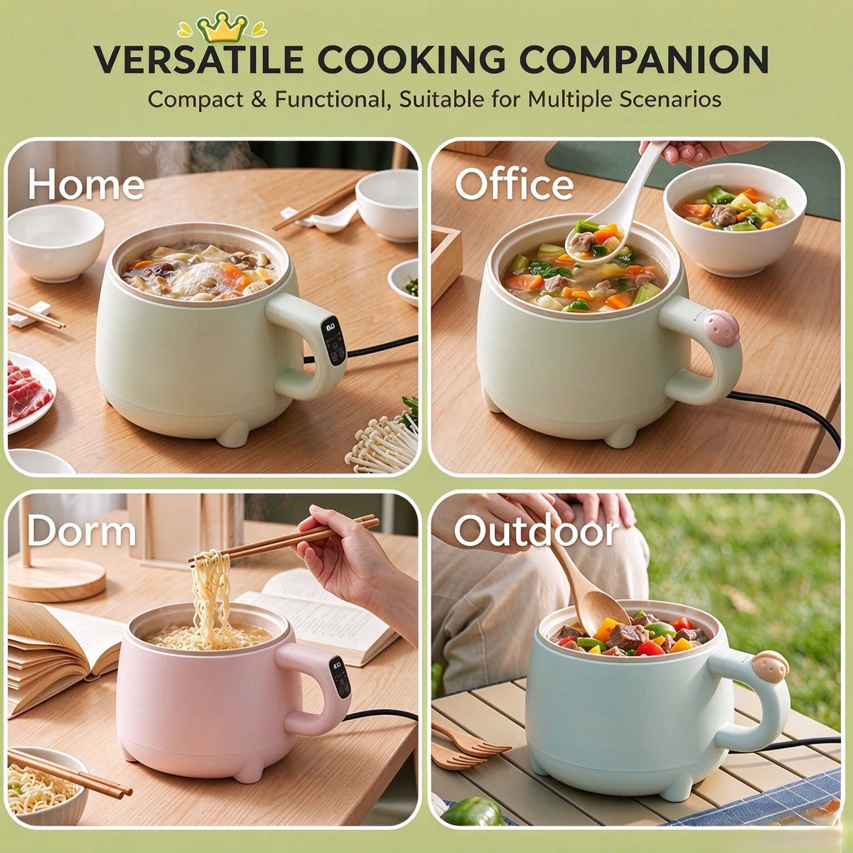 Mini Electric Cooking Pot — detail image 5