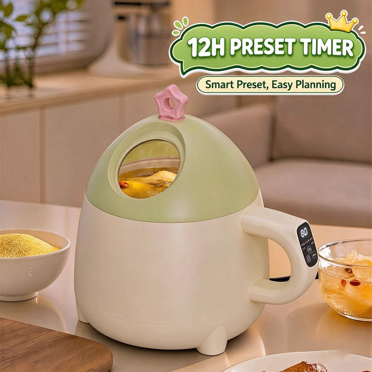 Mini Electric Cooking Pot — detail image 6