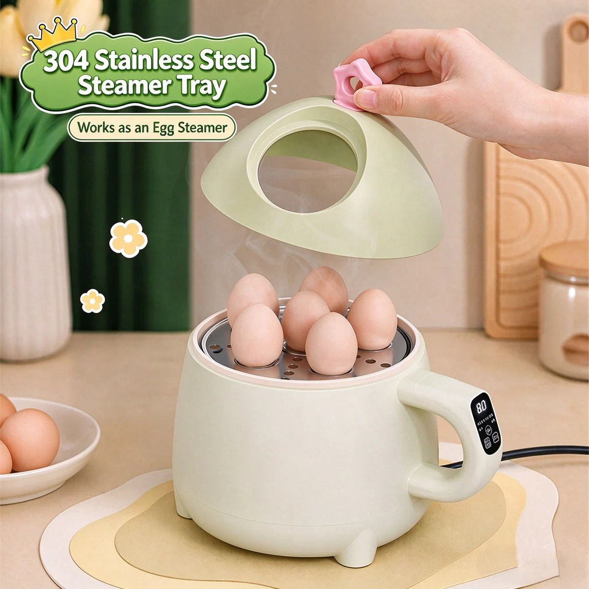 Mini Electric Cooking Pot — detail image 2