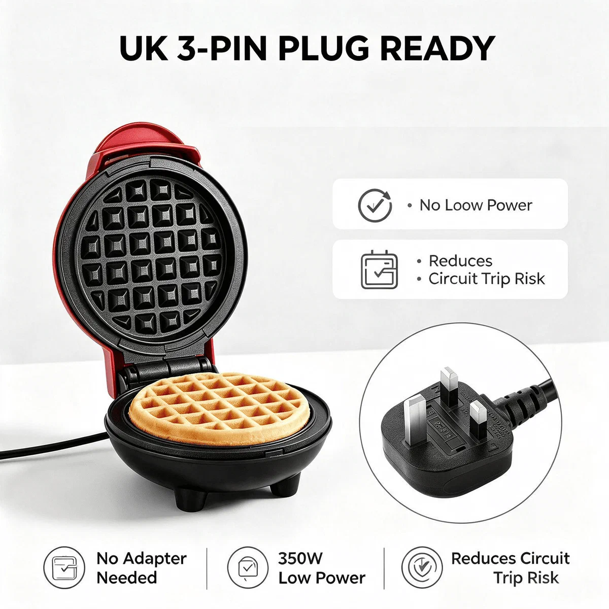 Mini Waffle Maker — detail image 1