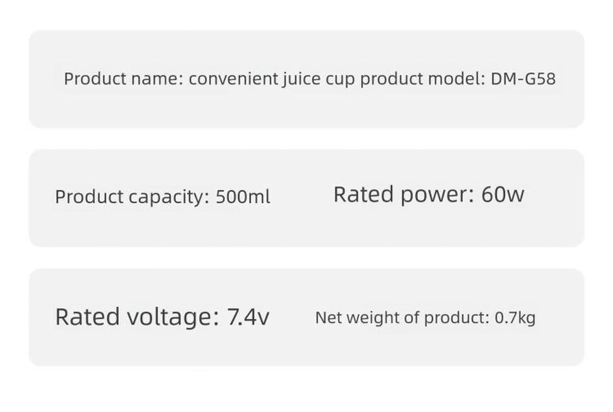 Portable Juice Blender Cup — detail image 18