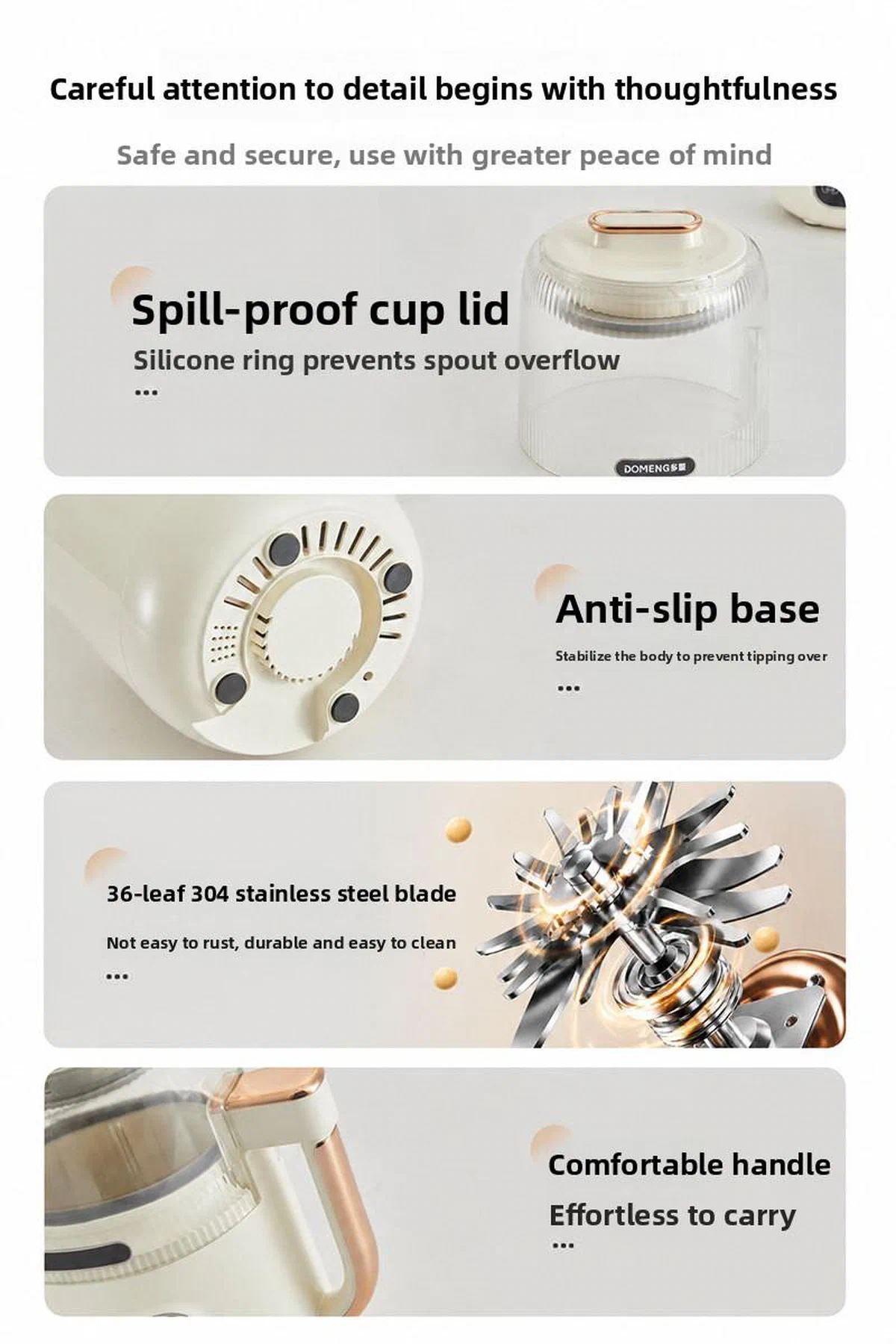 Soy Milk Maker with High-Temperature Self-Cleaning — detail image 13