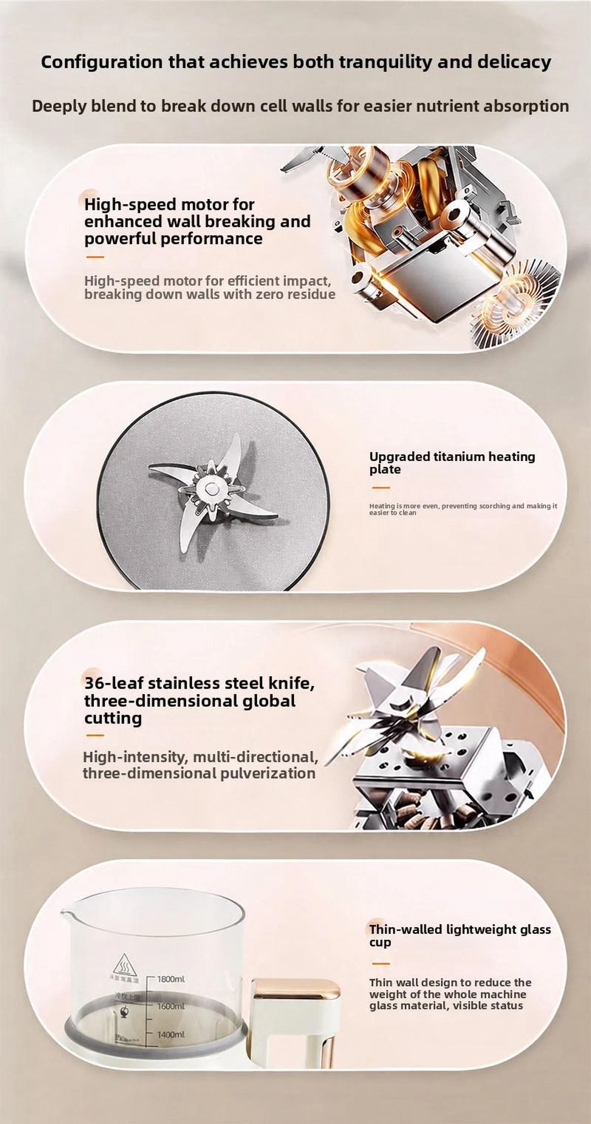 Soy Milk Maker with High-Temperature Self-Cleaning — detail image 5